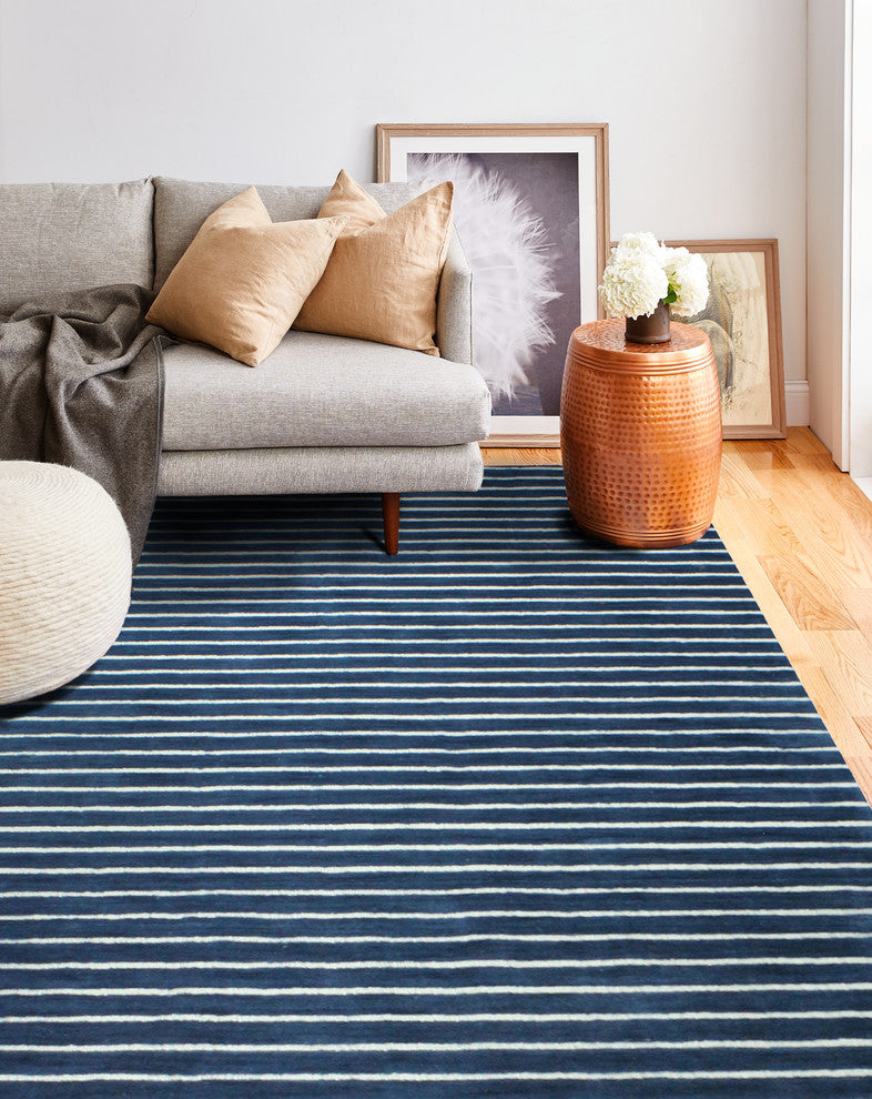 Bashian Brentwood Area Rug, Navy, 3.6''x5.6''