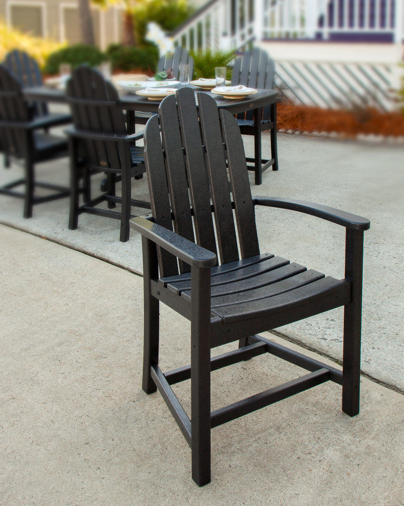 POLYWOOD Classic Adirondack Dining Chair, Tangerine
