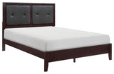 Lexicon Edina Contemporary Wood California King Bed in Espresso/Black