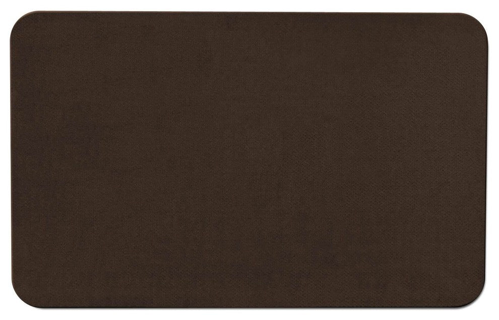 Skid-Resistant Area Rug Chocolate Brown, 4'x6'