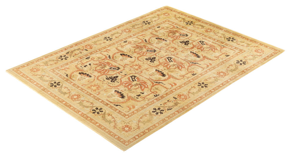 Mogul, One-of-a-Kind Hand-Knotted Area Rug Yellow, 9'1"x12'1"