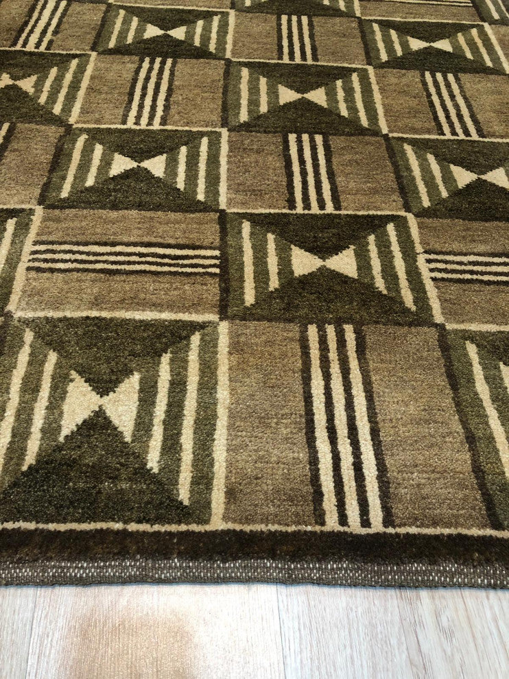 Brown Transitional All Over Ningxia Area Rug
