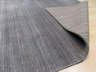 EORC Gray Handmade Wool and Viscose Urban Rug 9'x12'