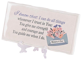 Tabletop Tile Woman Of God Envelope 6x3