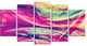 "Pink and Yellow Abstract" Canvas Painting