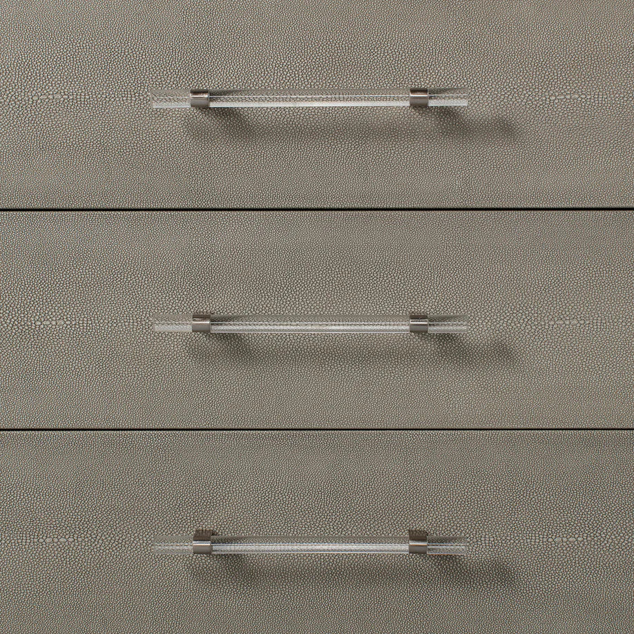 Sonder Living Alice Dresser 8 Drawer | Emboss Faux Shagreen
