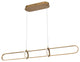 1 Light Modern Island Light, Satin Gold