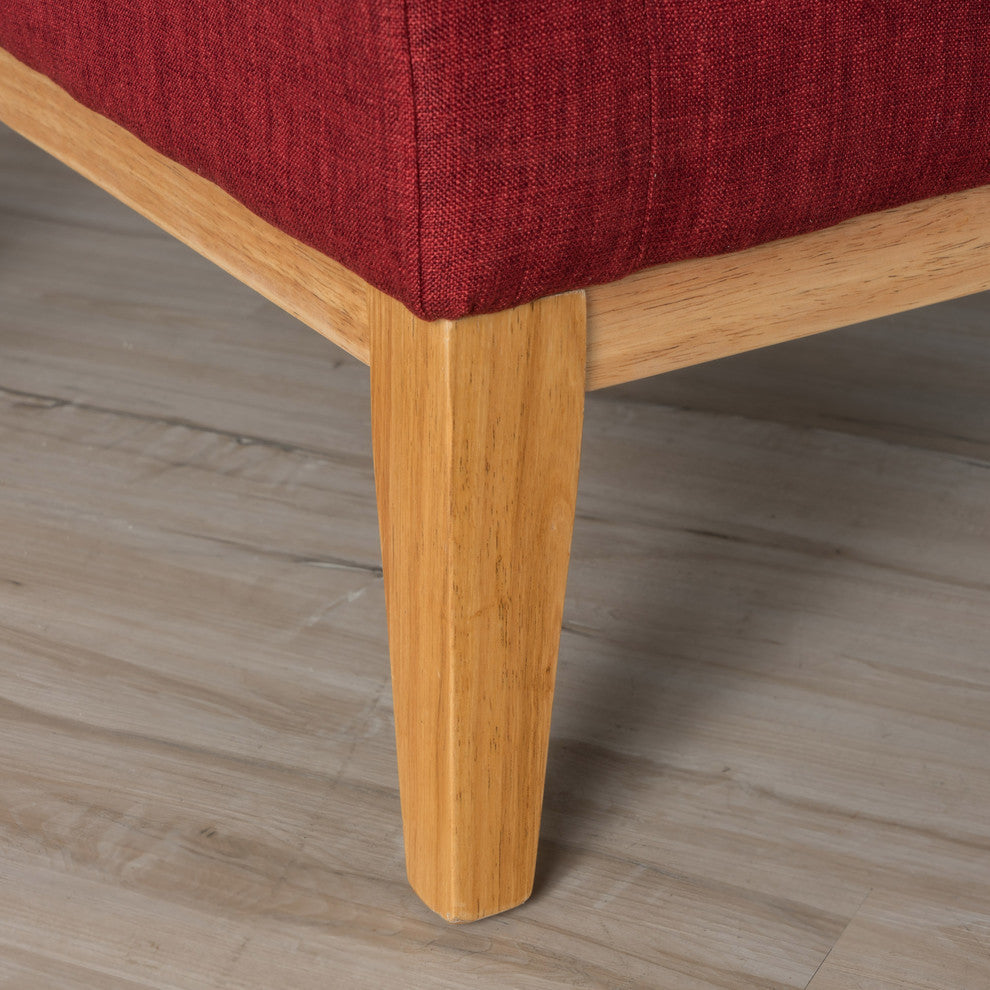 GDF Studio Maeve Red Fabric Accent Chair