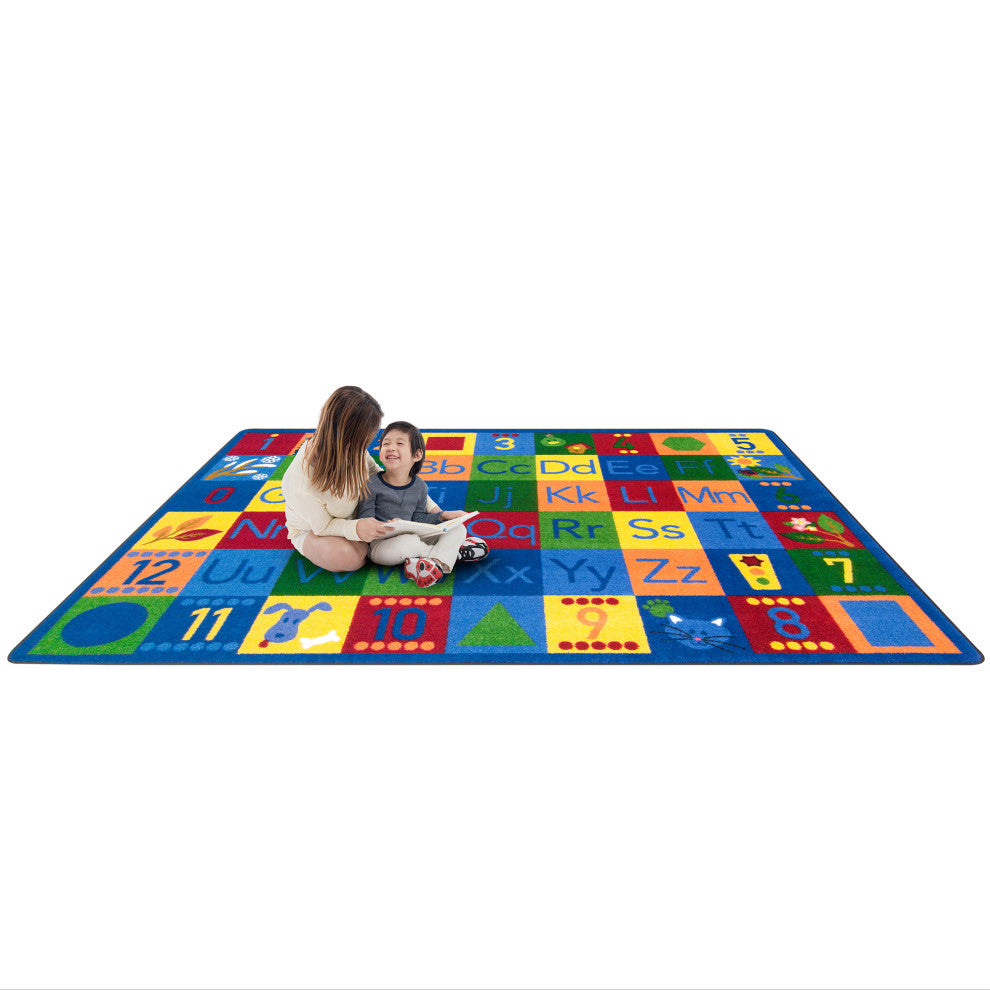 Kid Essentials Rug, Around the Block, 5'4"x7'8"