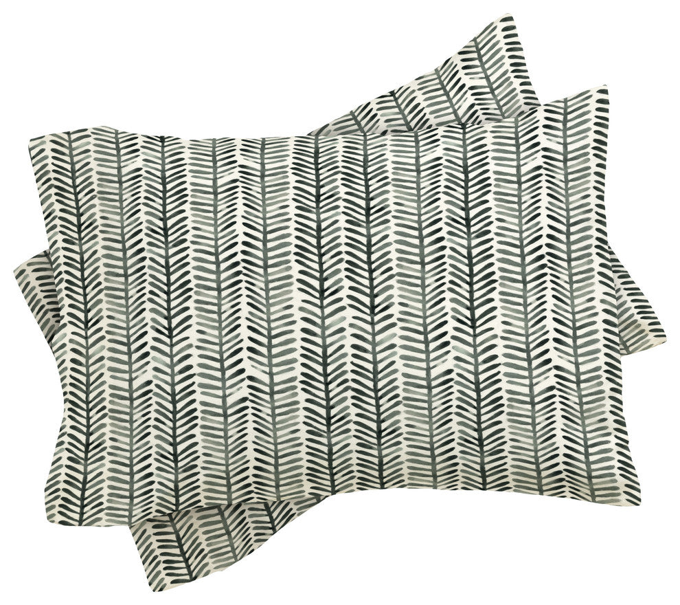 Dash and Ash Herring Duvet Cover Set, Queen