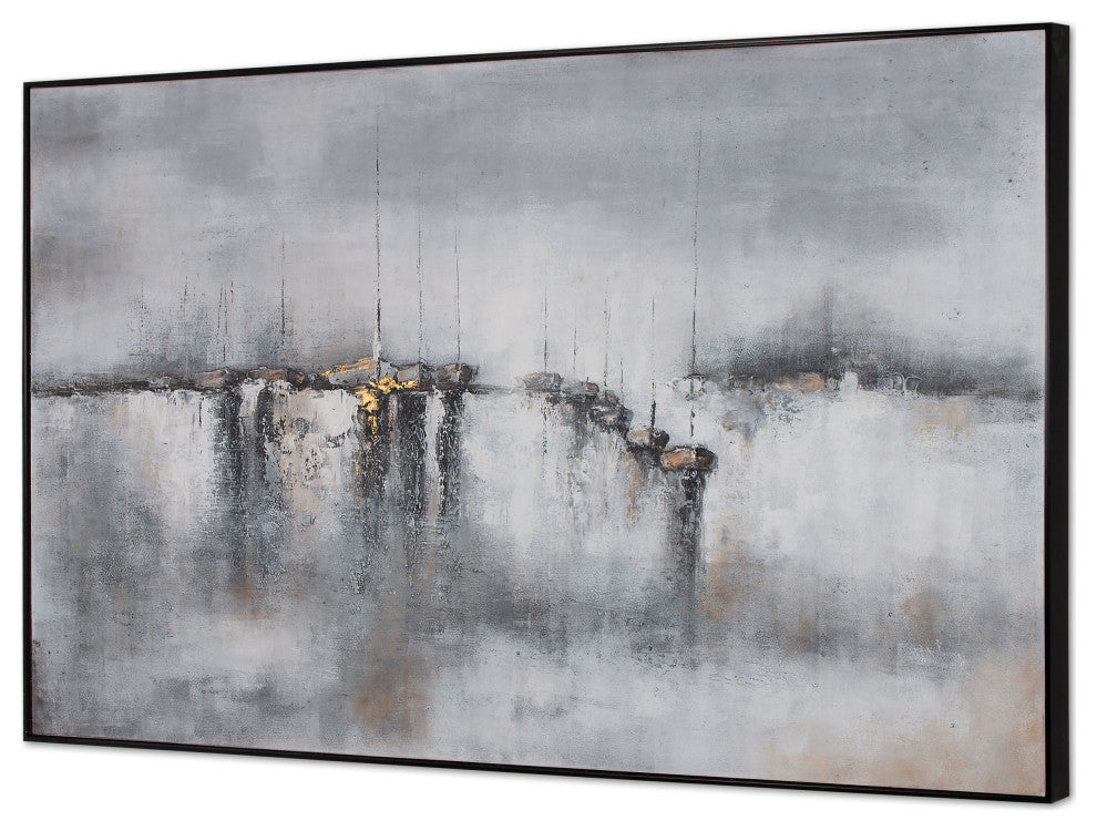 Hushed Breeze, Framed Hand Painted Canvas