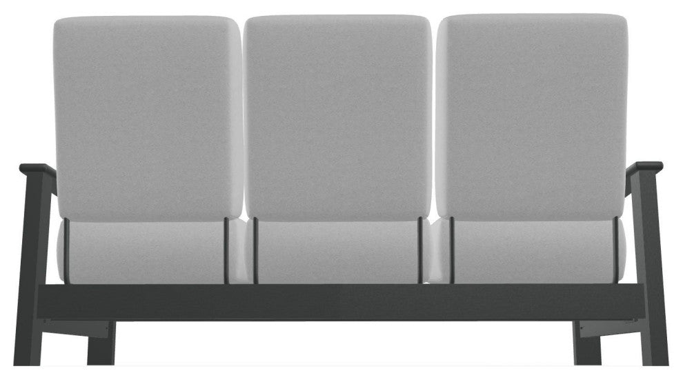 Leeward Deep Seat 3-Seat Outdoor Sofa, Dazzle/Graphite