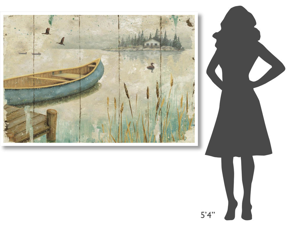 "Waterside V" Digital Paper Print by Daphne Brissonnet, 62"x42"