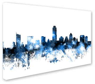 "Austin, Texas Skyline II" Canvas Art by Michael Tompsett