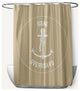 Gone Forever Overboard Taupe 70" w x 73" h Shower Curtain