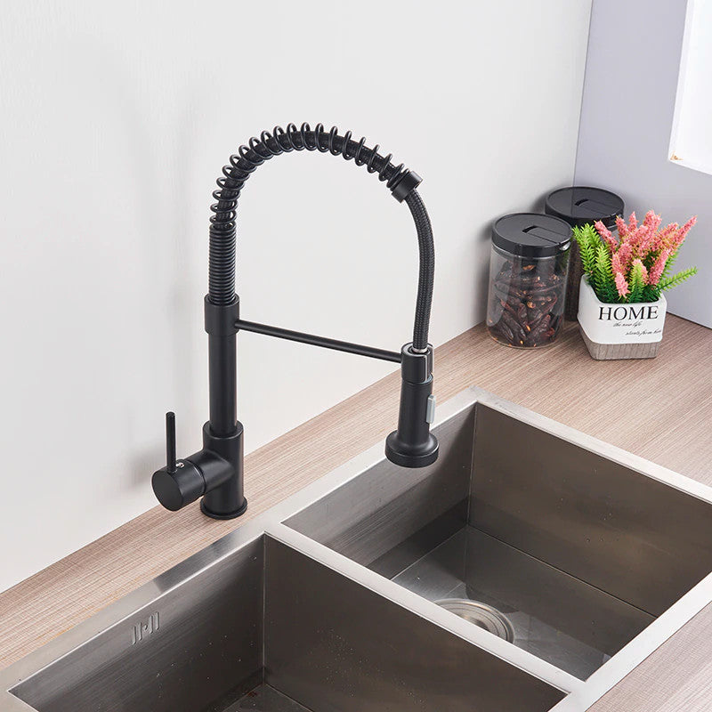 Solid Brass Deck Mounted Kitchen Sink Faucet