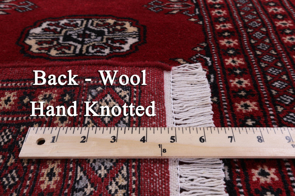 2' 0" X 3' 0" Hand Knotted Silky Bokhara Wool Rug - Q13849