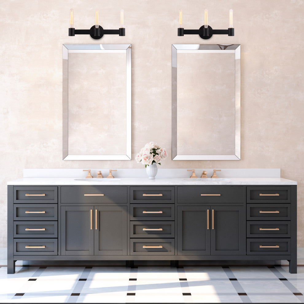 Broyles 3 Light Bath Bar Matte Black