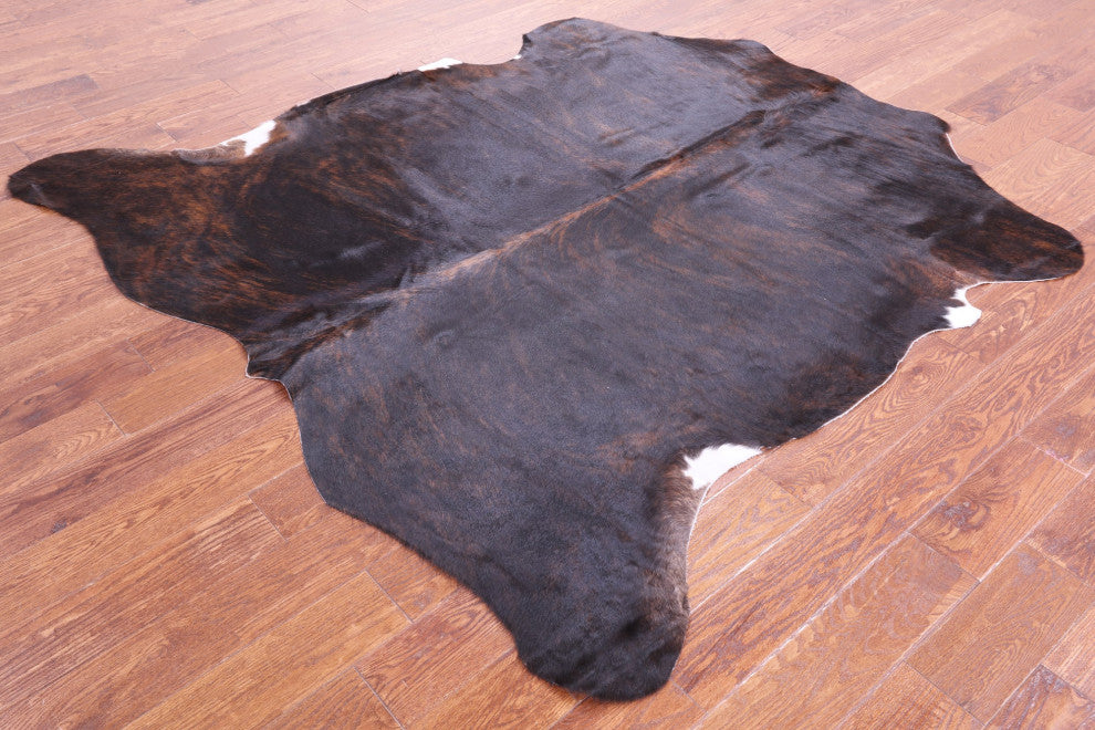 Natural Cowhide Rug 6' 5" X 6' 6" C1882