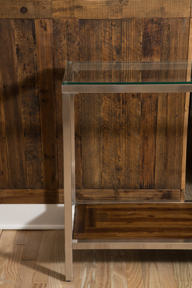Diversey Console Table With Glass Top