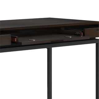 Banting SOLID HARDWOOD Modern Industrial 60 inch Wide Desk in Hickory Brown