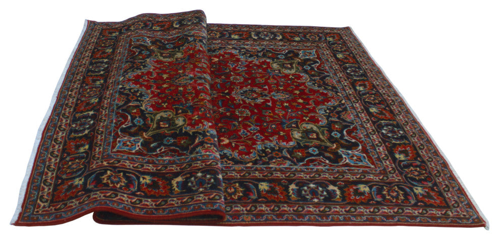 Fine Vintage Distressed Adken Red Rug