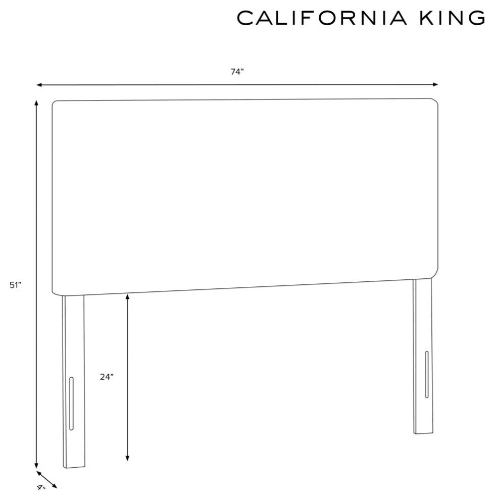 California King Headboard, Block Zebra Black White