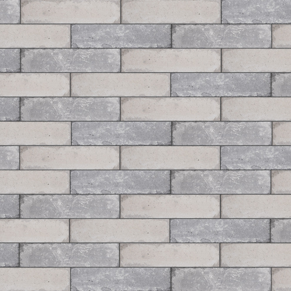Brickyard Porcelain Floor and Wall Tile, White