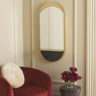 Safavieh Wessley 18.25" Mirror, Gold