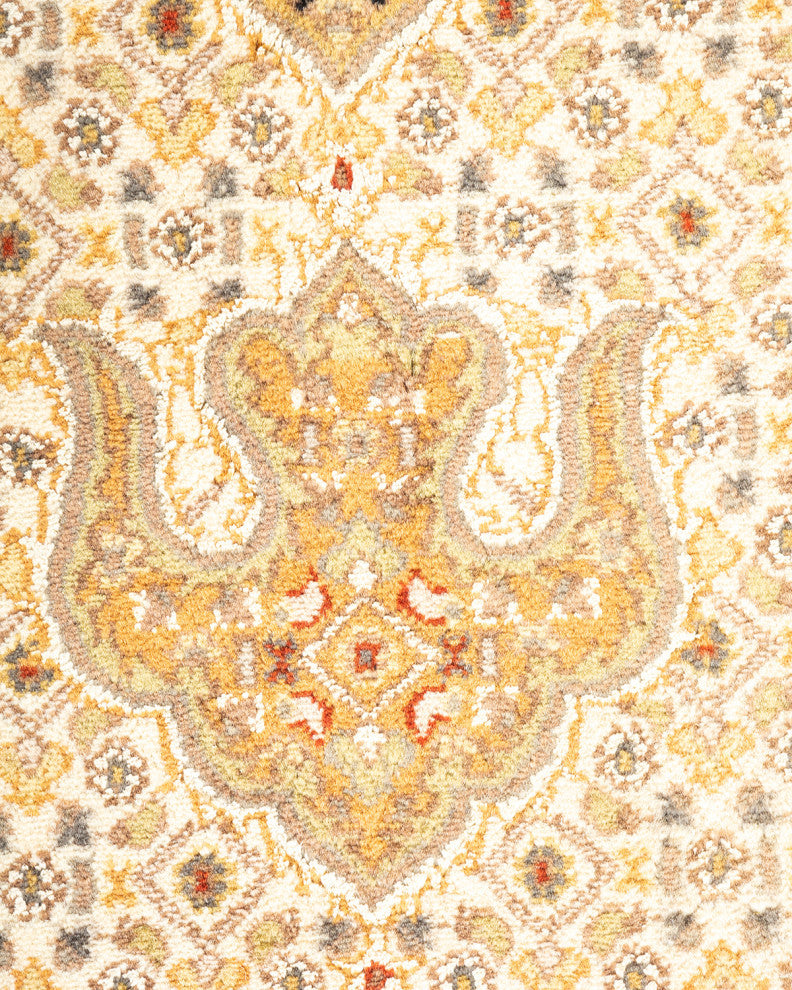 Mogul, One-of-a-Kind Hand-Knotted Area Rug Ivory, 6'8"x9'10"