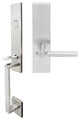 Sequoia Lever, Mortise Dummy Handleset, Left Hand, Satin Stainless Steel
