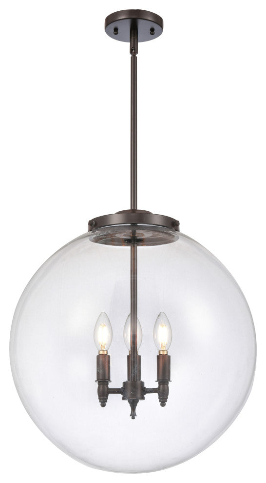 INNOVATIONS 221-3S-OB-G202-18-LED 3-Light Pendant Oil Rubbed Bronze