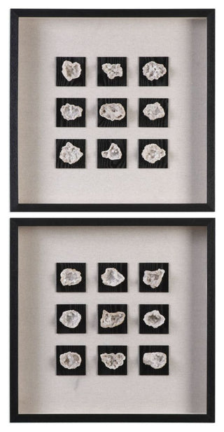 Uttermost Geode Linen Shadow Box