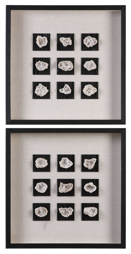 Uttermost Geode Linen Shadow Box