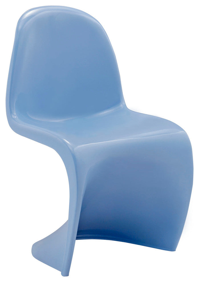Modern Contemporary Kitchen Kids Chair Blue, Outdoor or Indoor