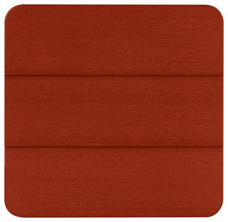Italica Modern Side Table, Rustic Red