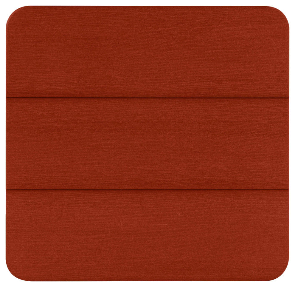 Italica Modern Side Table, Rustic Red