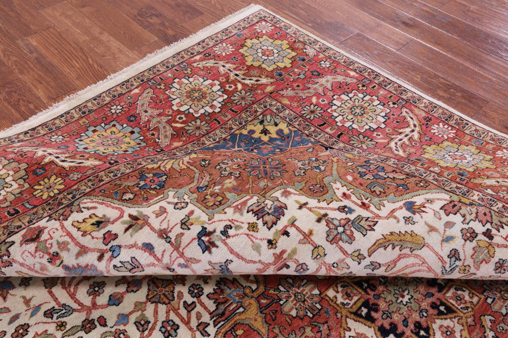 Handmade Persian Fine Serapi Wool Rug 8' 8" X 11' 9" - Q14703