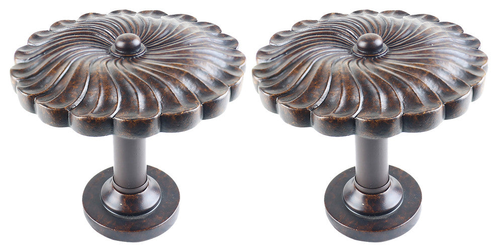 Urbanest Set of 2 Large Sierra Drapery Medallion Holdback, Bronze With Gold
