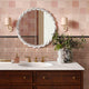 Agnes Cream Round Mirror - Cream