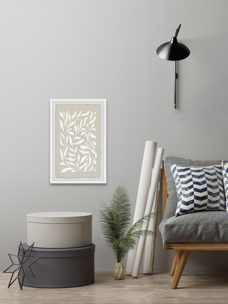 "Leaf Collage" Framed Painting Print, 20x30