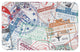 Colorful World Stamps 34x21 Bath Mat