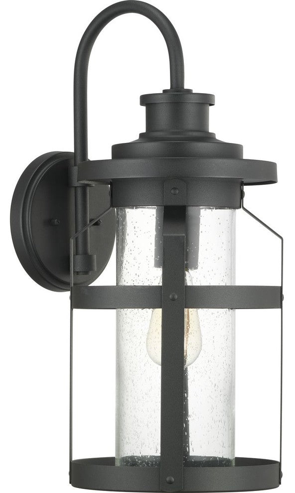 Haslett Collection 1-Light Large Wall Lantern, Black