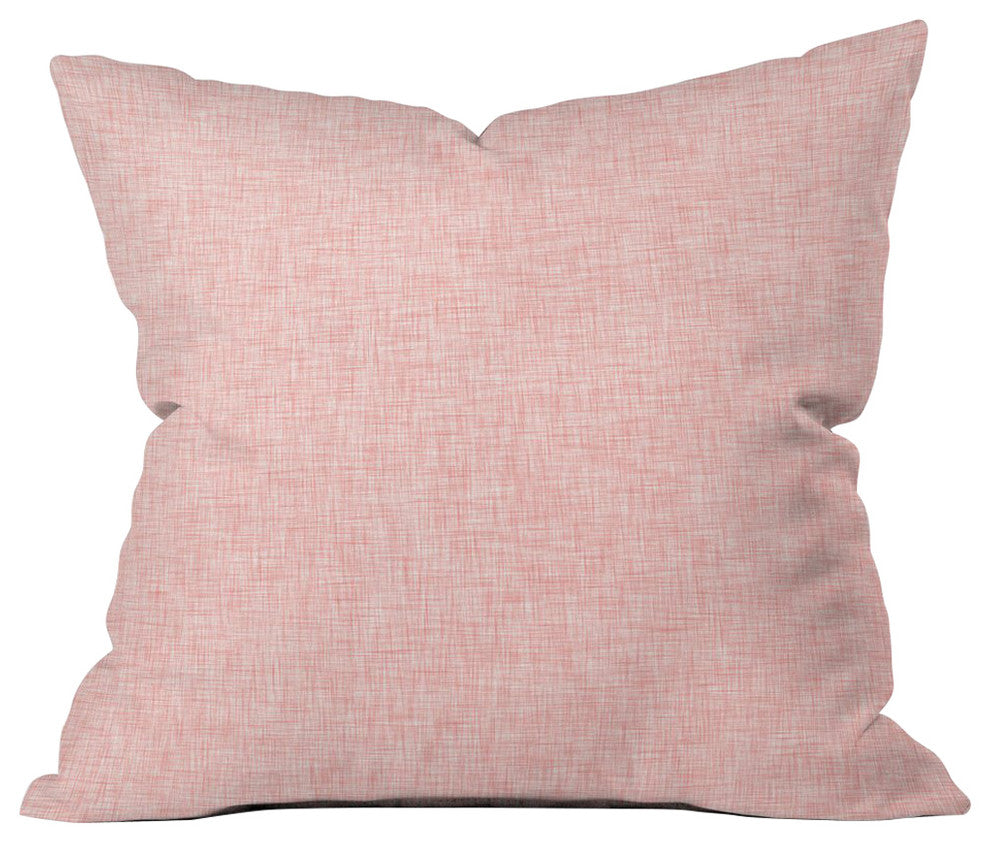 Holli Zollinger Linen Marsala Rosee Throw Pillow, 20"x20"