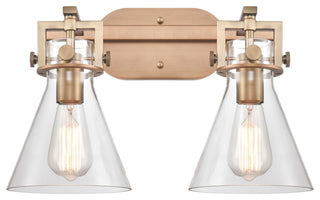 Innovations Lighting 411-2W-BB-7CL Newton Cone 2 Light 17" Bath Vanity Light