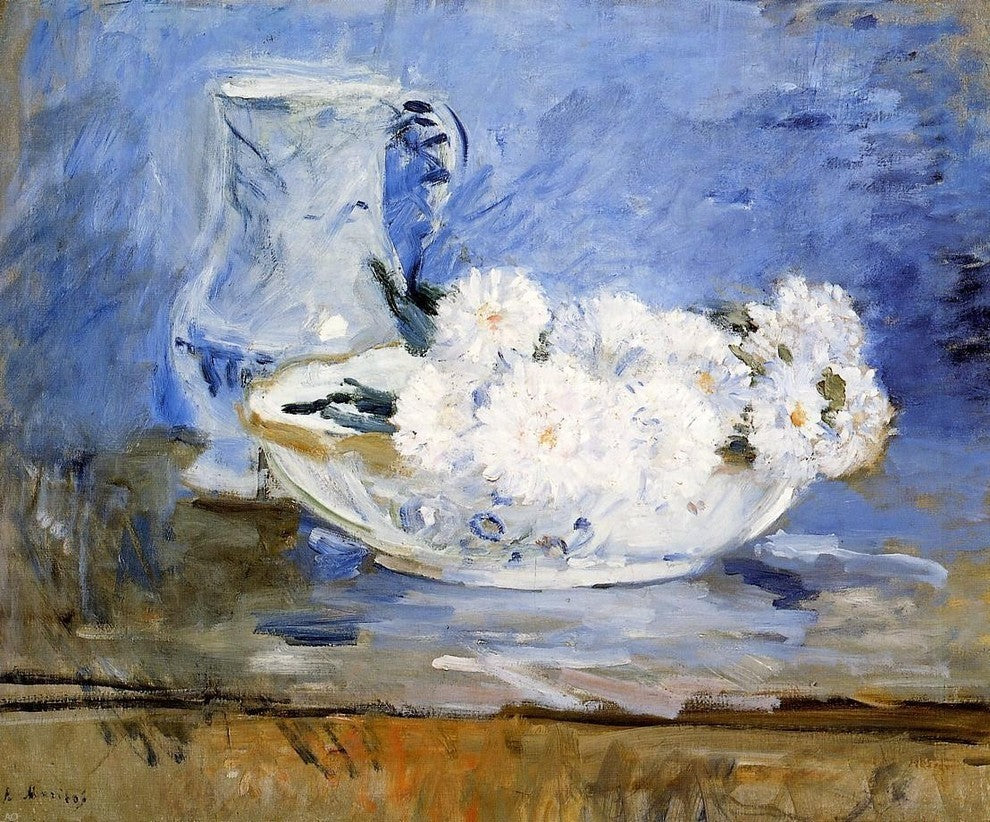 Berthe Morisot Daisies Premium Canvas Print
