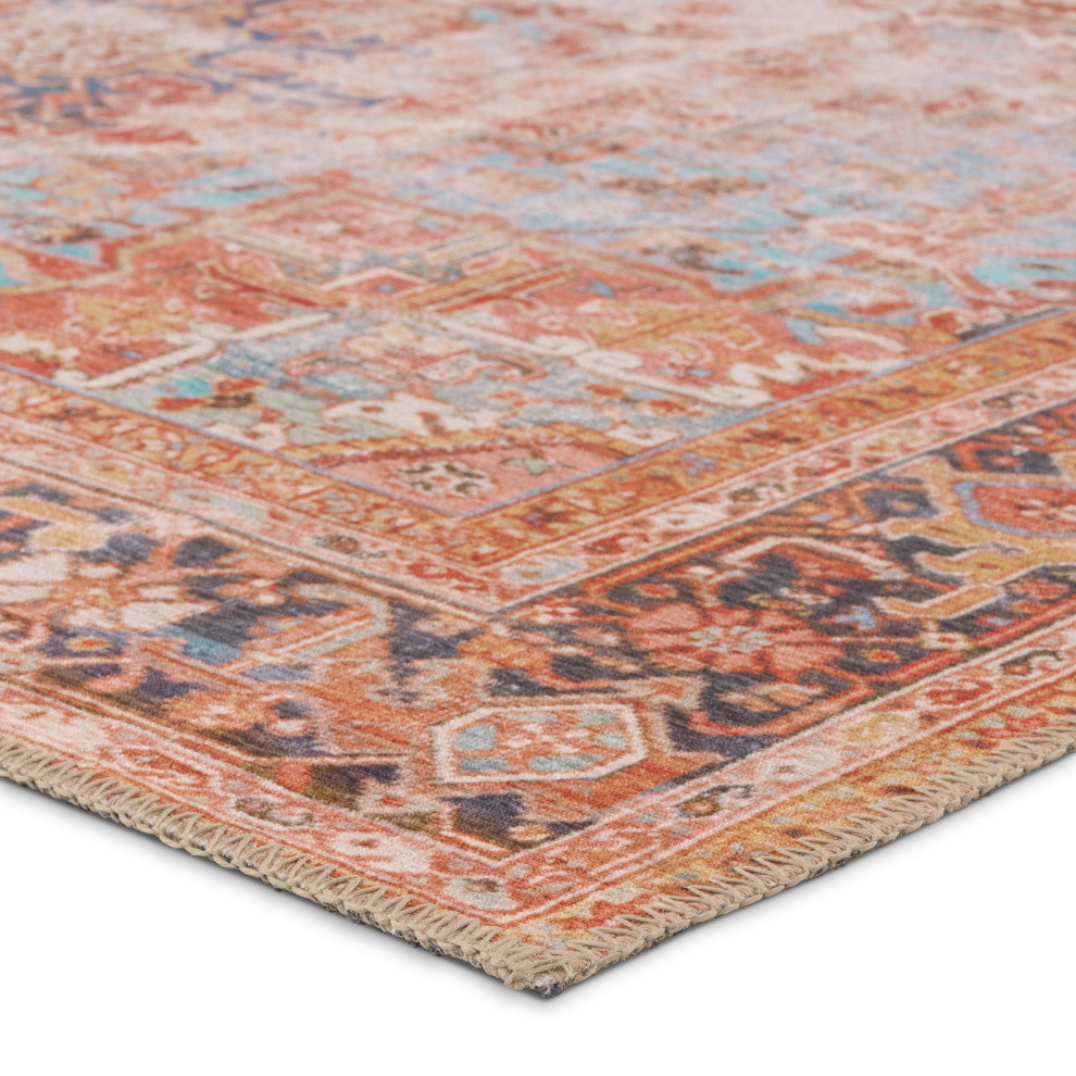 Vibe by Jaipur Living Matias Medallion Rust/Navy Runner Rug 3'X8'