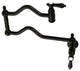 Kingston Brass KS2100BAL Heirloom Wall Mount Pot Filler, Matte Black