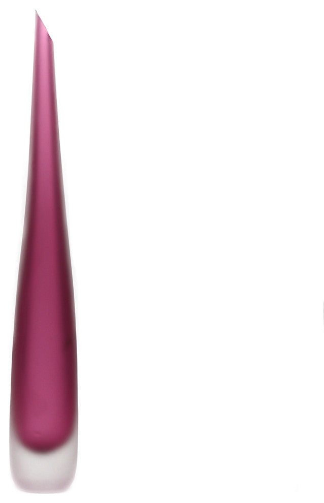 Murano Glass Flute Vase, Ruby