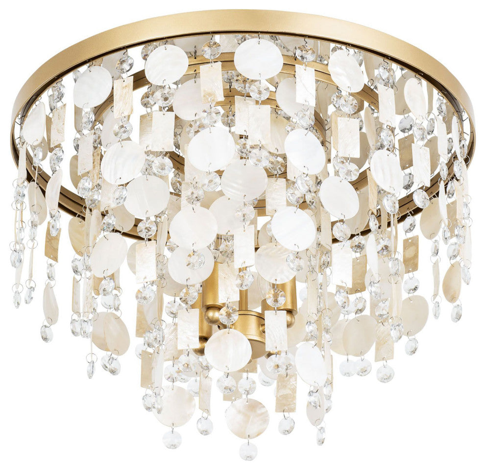 Kalani 4-Lt Semi-Flush - French Gold